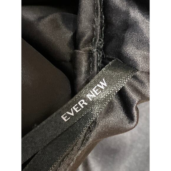 Ever New Black Sequin Long Sleeve V Neck Pleated Wide Leg Wrap Romer Jumpsuit S - Picture 4 of 5